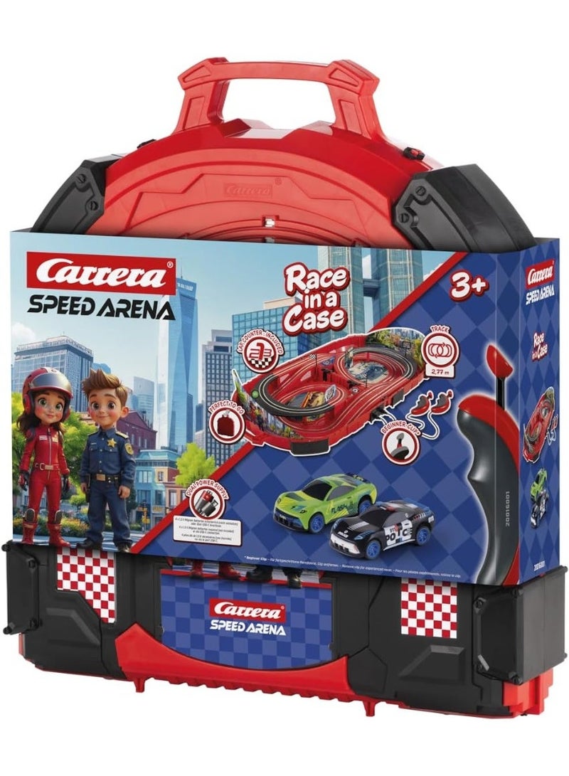 كاريرا سيارة شرطة لعبة بالتحكم عن بعد مع إضاءة LED وتوجيه، سيارة شرطة سريعة للأطفال، وقت تشغيل 20 دقيقة، بطارية قابلة للشحن، للعب الداخلي والخارجي - Image 1